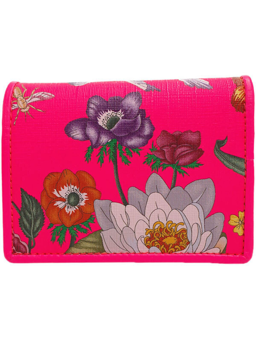 Gucci Compact Floral Wallet Short Bi fold